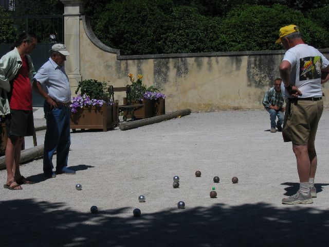 Boule-päivä Provencessa. Malaucene, Ranska.